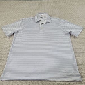 Greg Norman Shirt Mens Large Gray Polo Performance‎ Gear Sportswear Short Sleeve